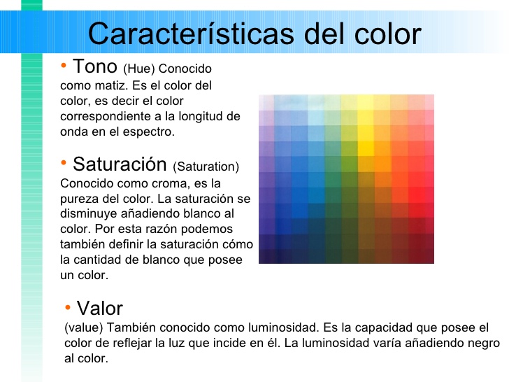 caracteristicas del color